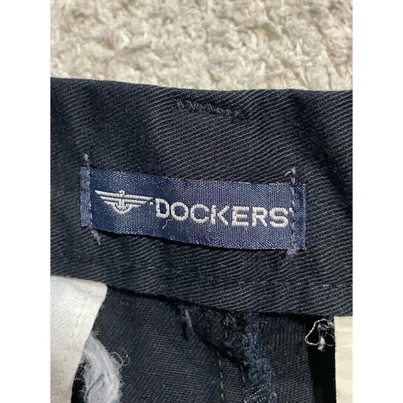 Dockers Pants Womens Sz 14 Medium Flat Front Chinos Straight Fit Blue 254504559 - Picture 5 of 11